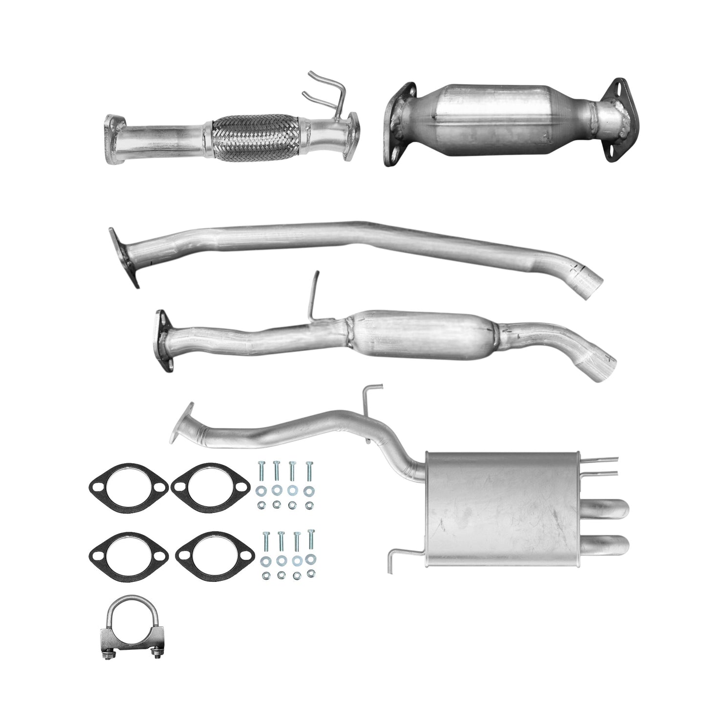Kia Sorento 2.4L 2011-2013 Flex Pipe, Converter, Resonator and Muffler