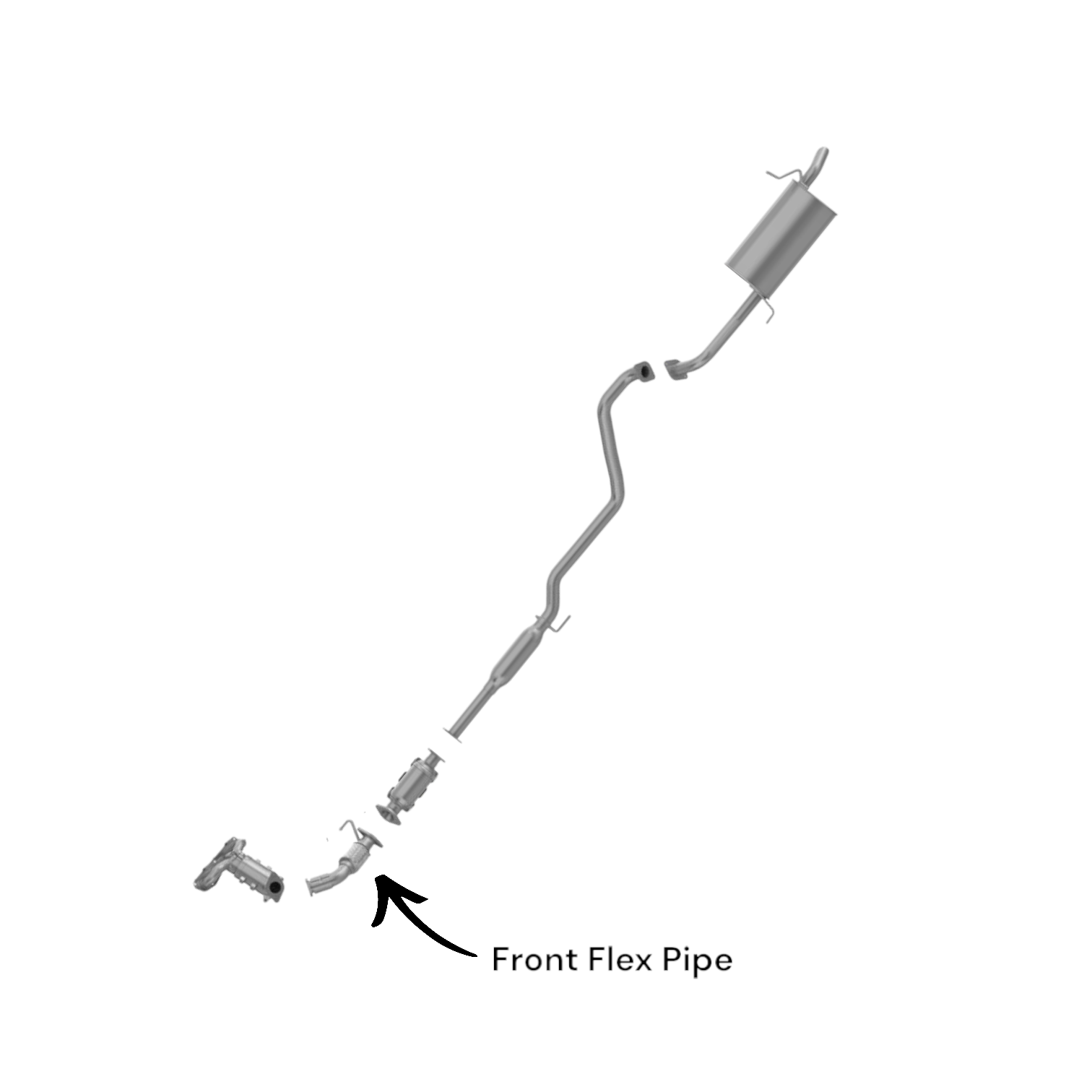 Hyundai Elantra GT 1.8L (2013) Front Flex Pipe (California Emission Only)