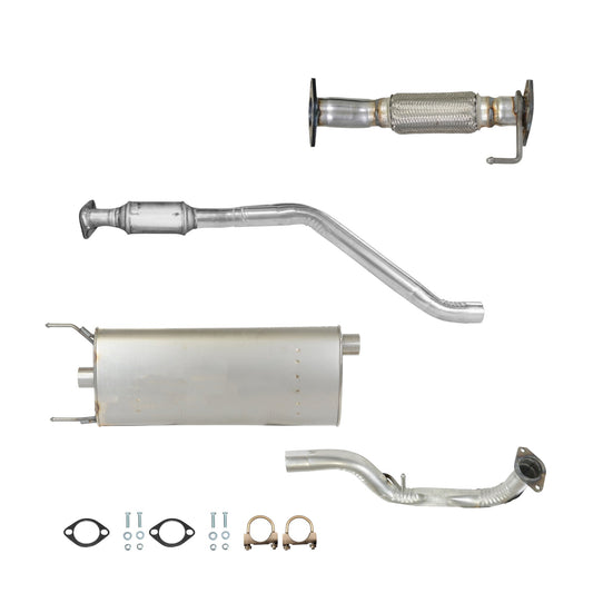 Kia Sorento 2.4L (2014-2015) Flex Pipe, Catalytic Converter and Muffler with Axel Pipe