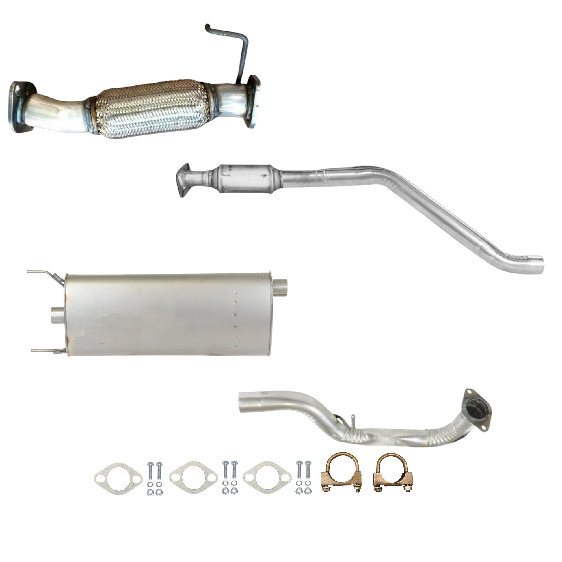 Kia Sorento 2.4L (2014, 2015) Flex Pipe, Catalytic Converter, Muffler With Pipe