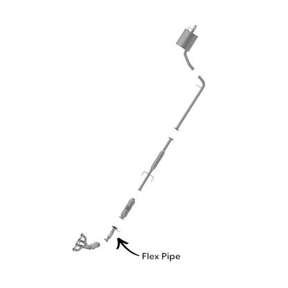 Hyundai Sonata 2.4L (2006-2008) Direct Fit Front Flex Pipe