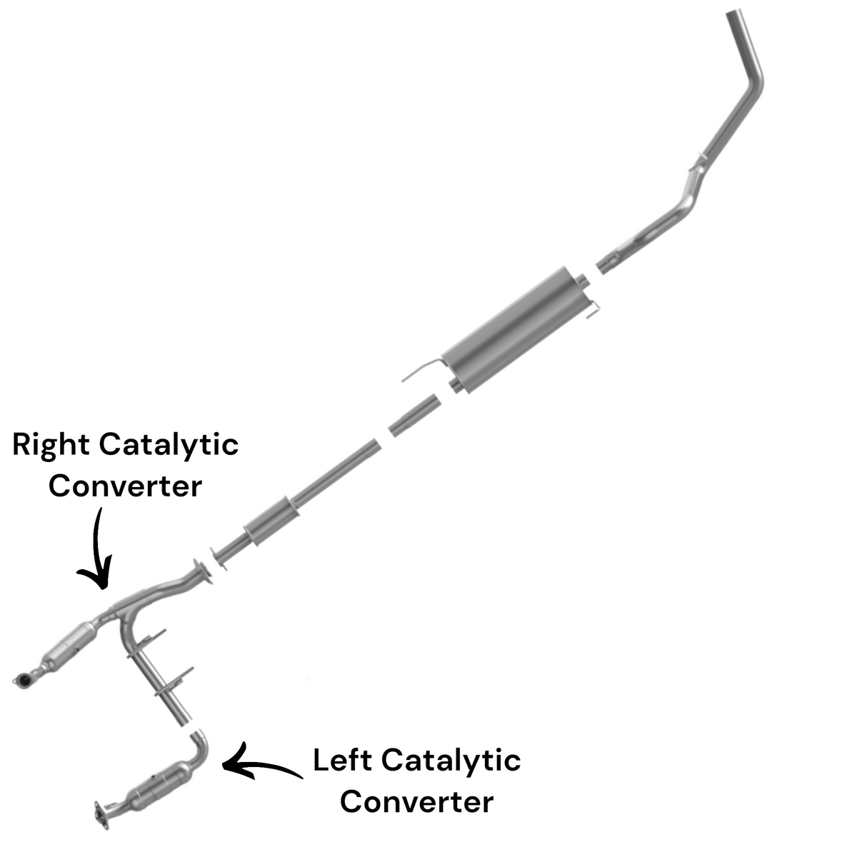 Ford F-150 5.0L (2015-2017) Left and Right Catalytic Converter