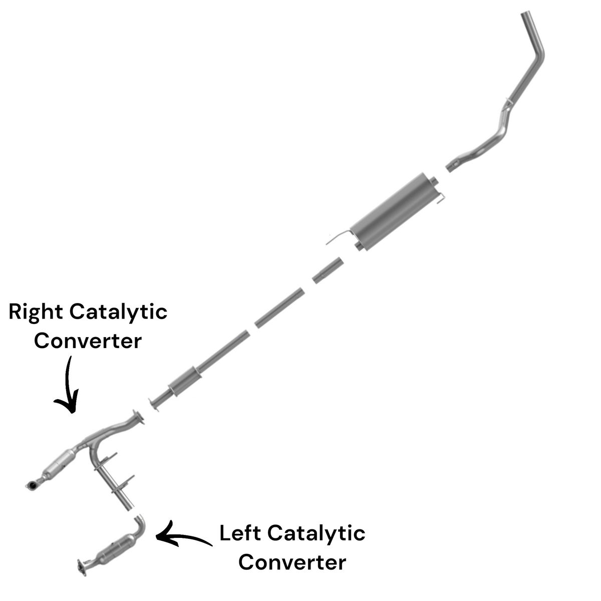 Ford F-150 5.0L (2015-2017) Left and Right Catalytic Converter