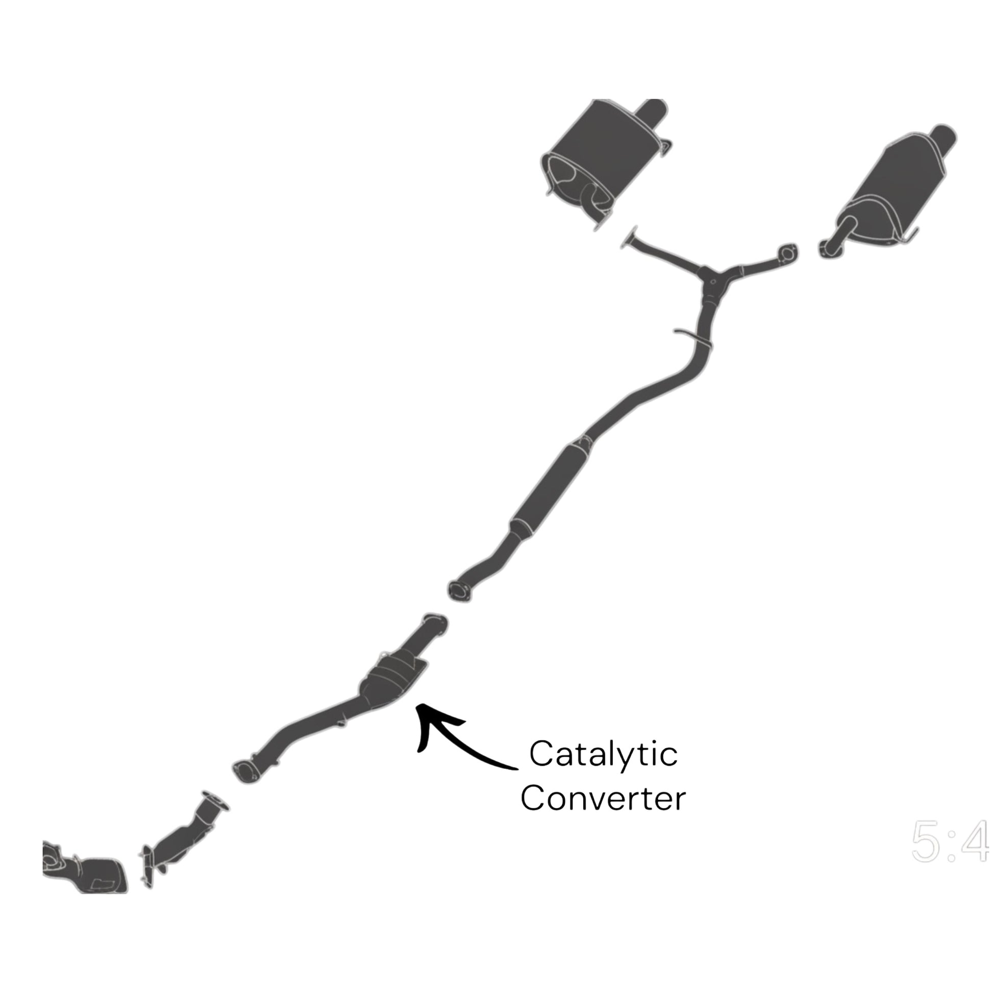 Subaru WRX 2.0L Turbo (2015-2021) Catalytic Converter