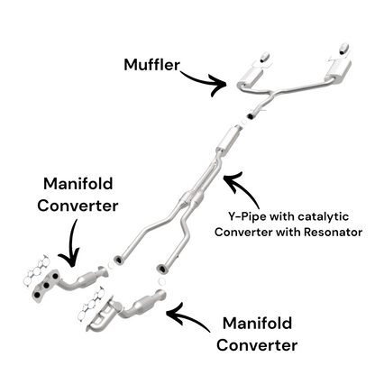Lexus IS350 3.5L (2006-2012) (RWD Only) Manifold Converter, Catalytic Converter with Resonator and Muffler