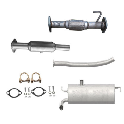 Hyundai Tucson 2.4L (2014-2015) SULEV Flex Pipe, Converter, Muffler with Axel Pipe