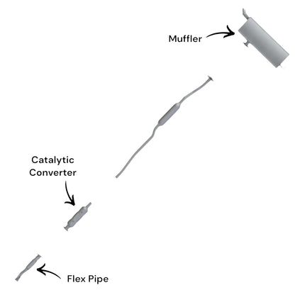 Hyundai Tucson 2.0L (2016-2018) (AWD) Flex Pipe, Catalytic Converter and Muffler