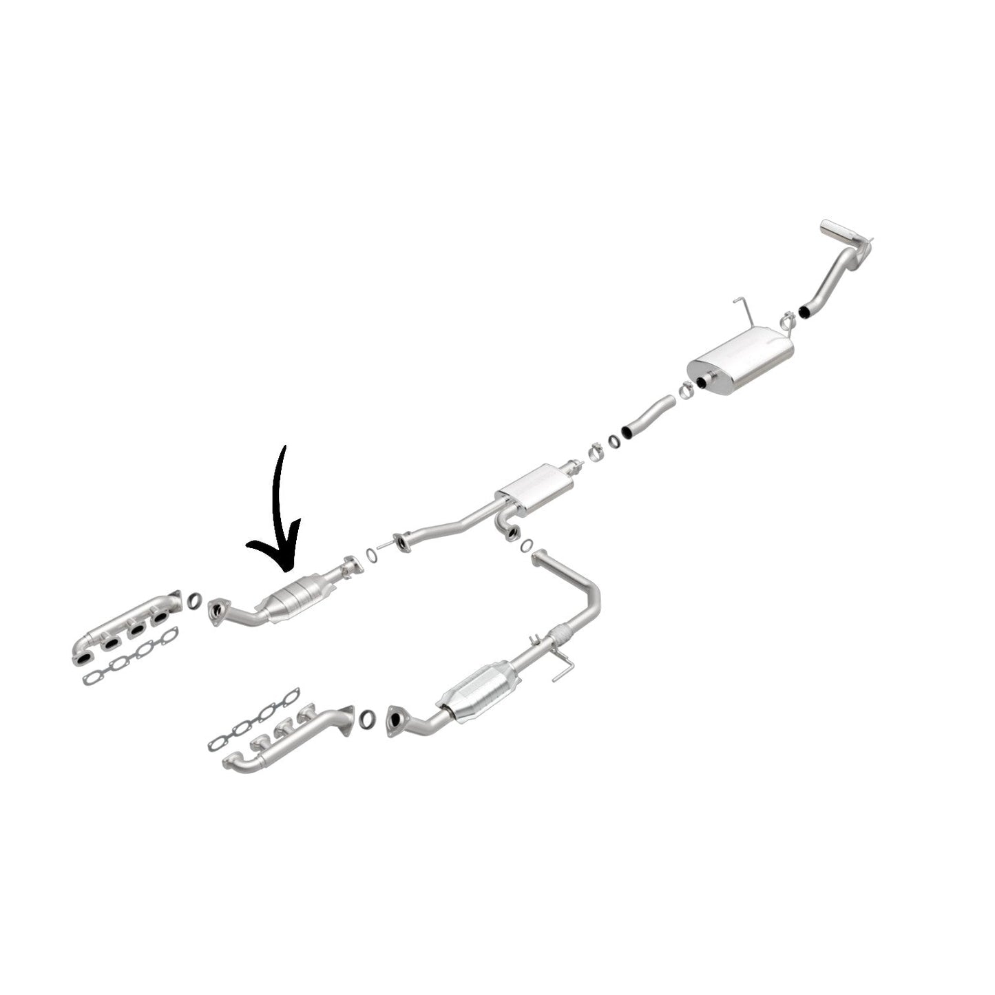 Toyota Tundra 4.7L (2000-2002) Right Side Catalytic Converter 