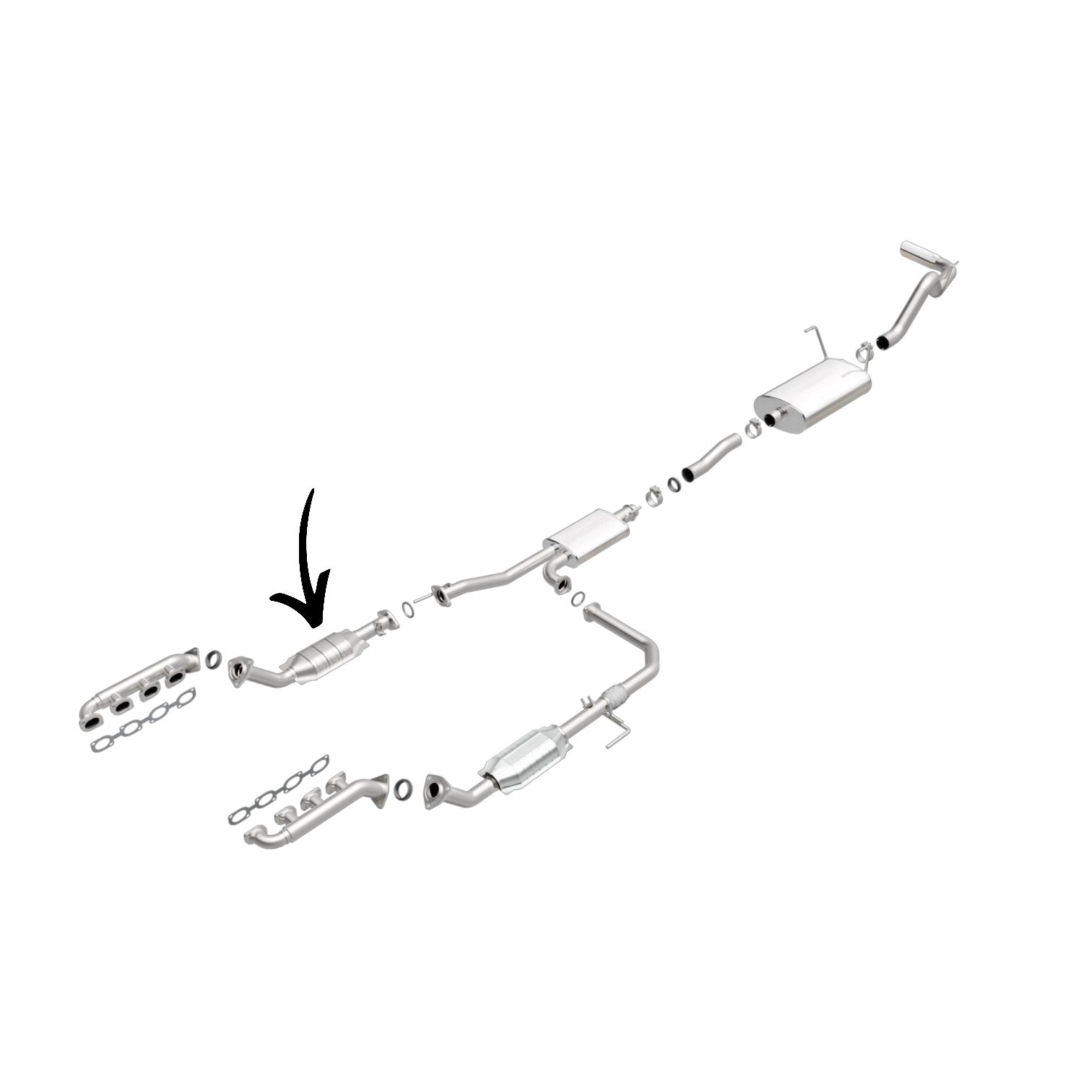Toyota Tundra 4.7L (2000-2002) Right Side Catalytic Converter 
