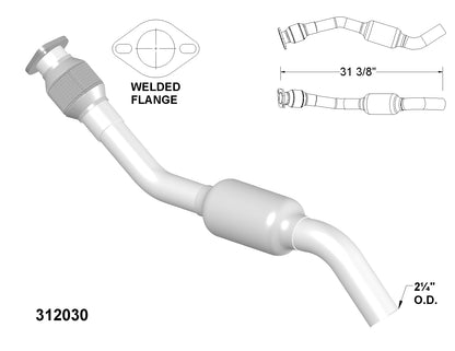 Ford Taurus 3.0L (2000-2007) Rear Catalytic Converter