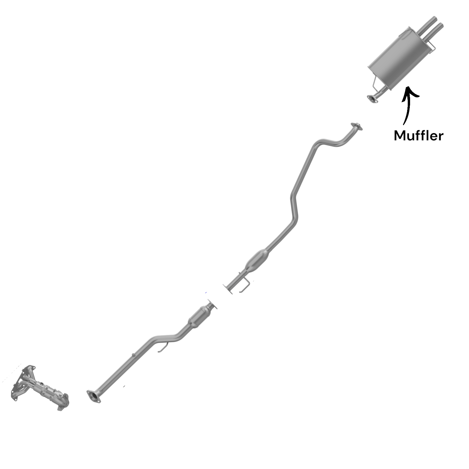 Nissan Sentra 2.5L (2002-2006) Rear Muffler