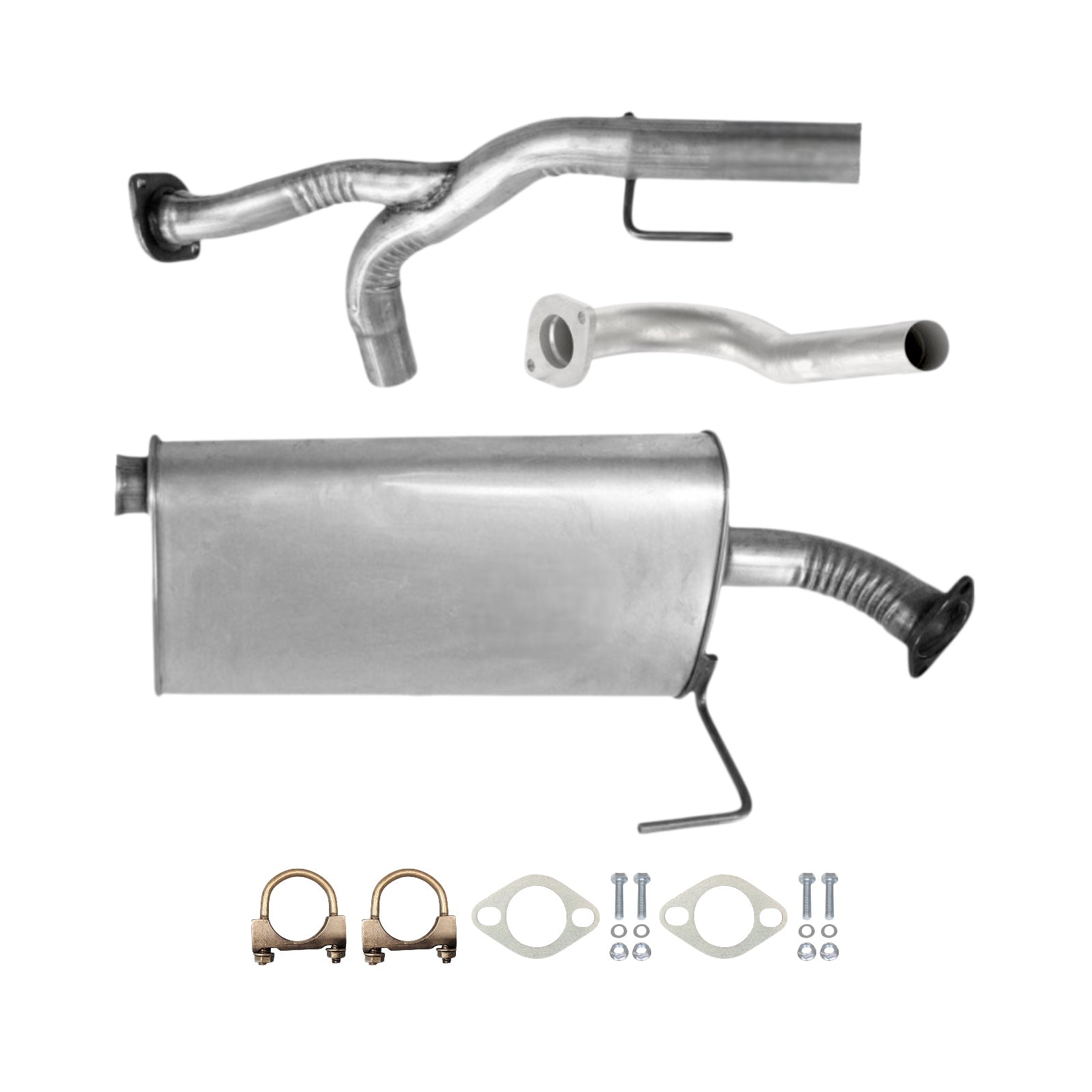 Nissan Pathfinder Armada 5.6L (2004) Front Pipe & Muffler with Axel Pipe