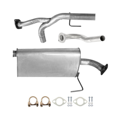 Nissan Armada 5.6L (2005, 2006) Front Pipe & Muffler with Axel Pipe