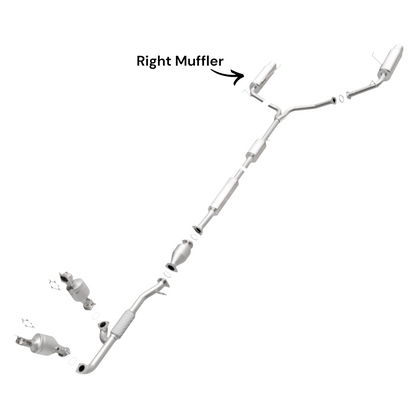 Honda Accord 3.0L (2003-2005) (Sedan) Right side Muffler