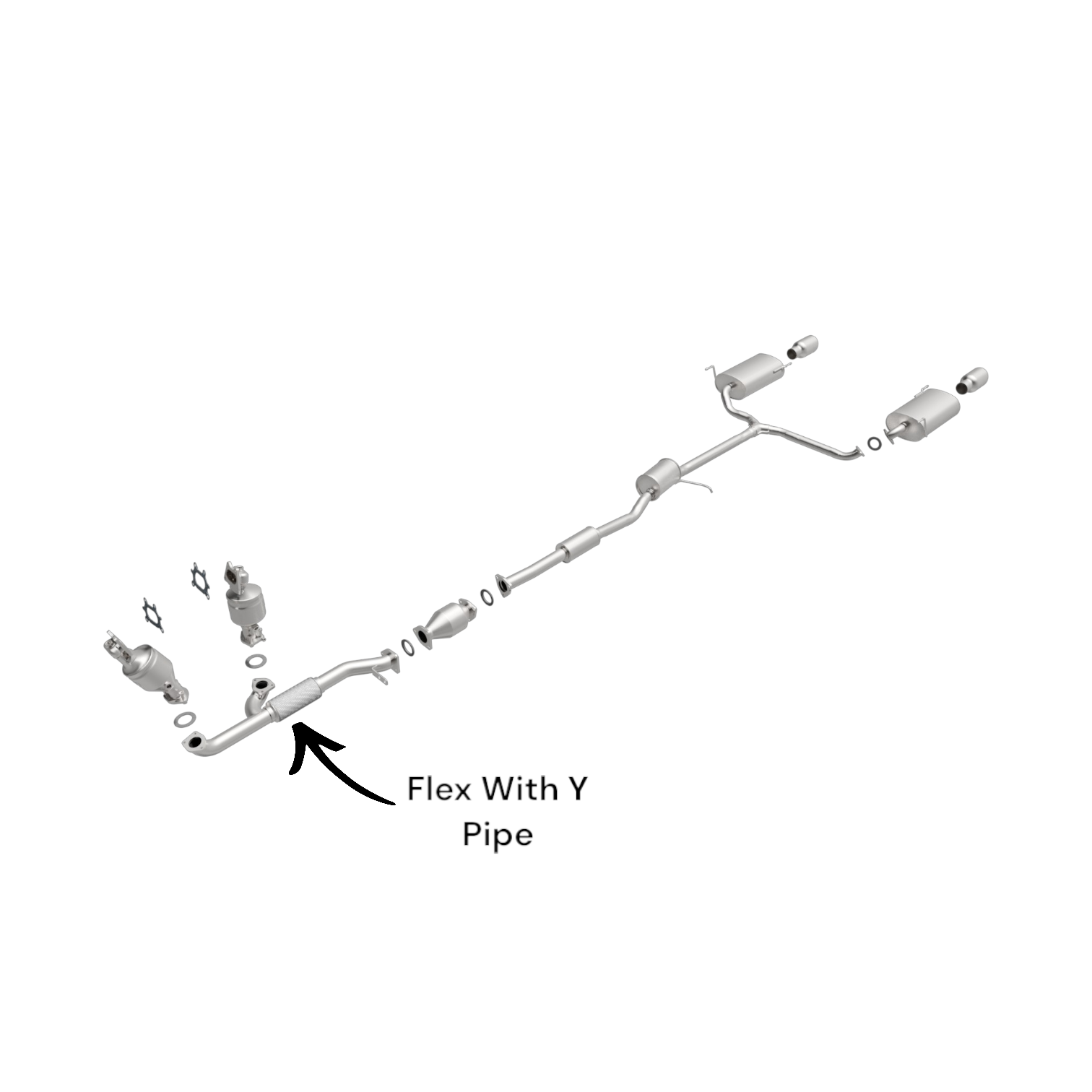 Honda Accord Coupe/Sedan 3.0L (2003-2005) V6 Front Flex With Y Pipe