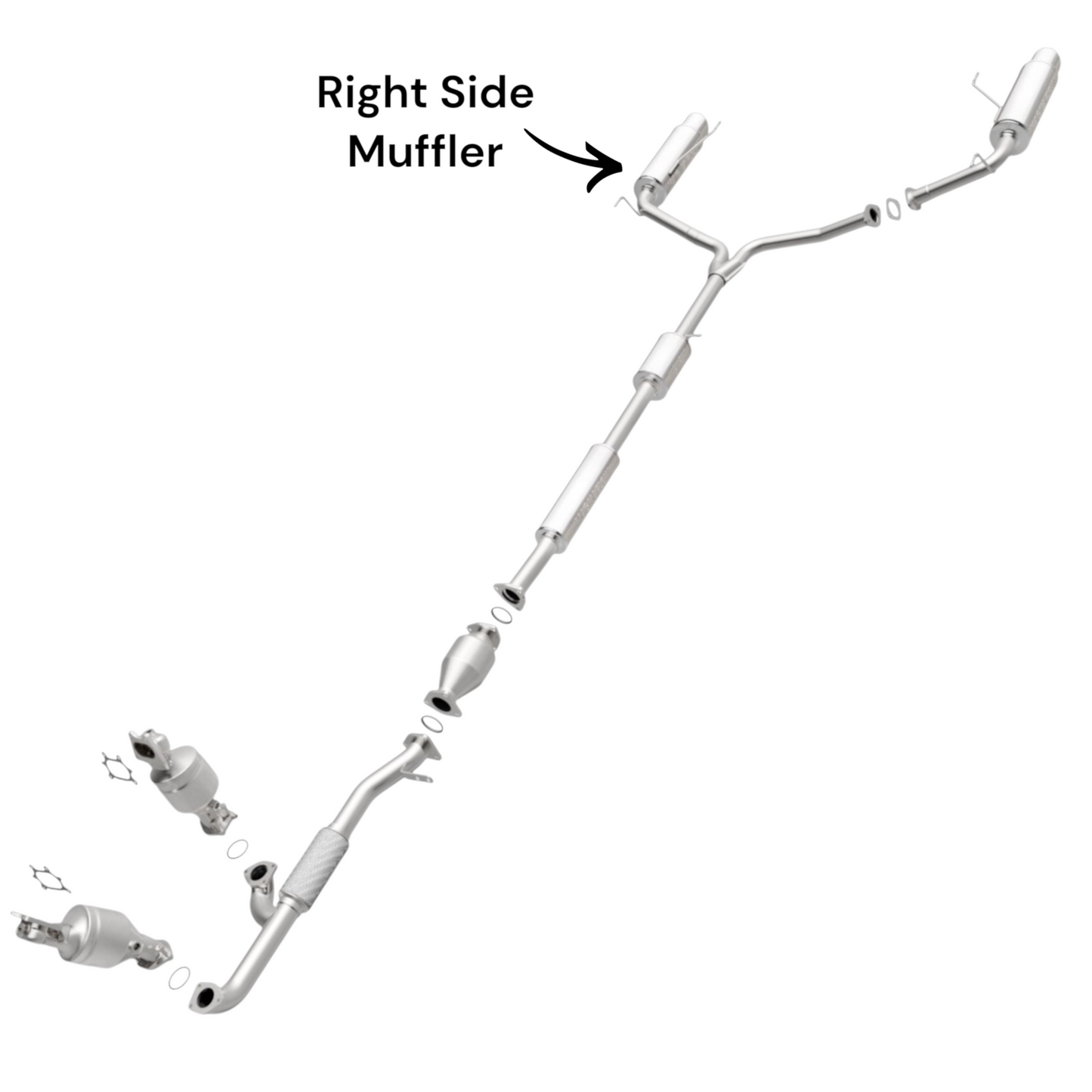 Honda Accord 3.0L (2003-2007) (Coupe) (Non-Hybrid) Right Side Muffler