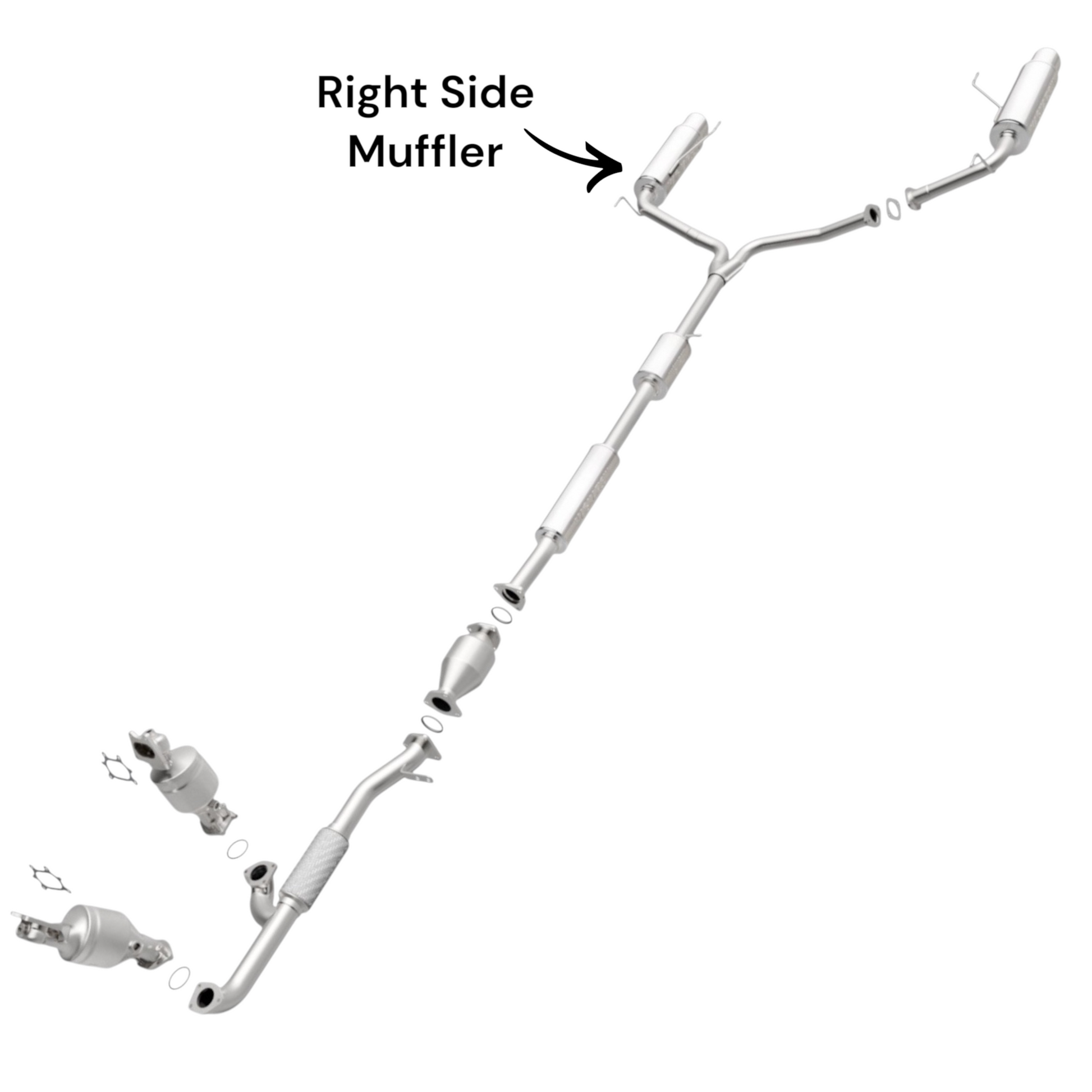 Honda Accord 3.0L (2003-2007) (Coupe) (Non-Hybrid) Right Side Muffler