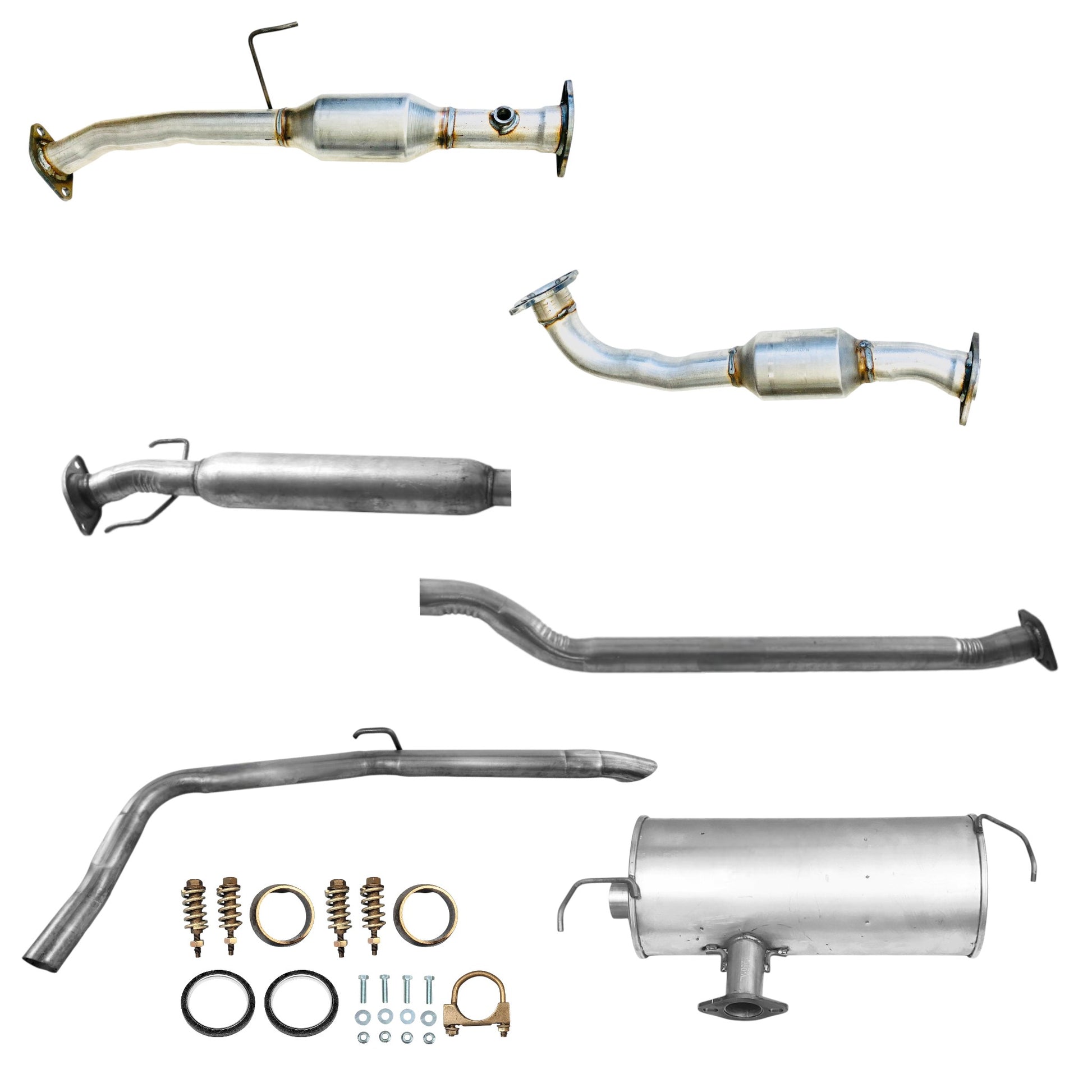 Toyota Sienna 2.7L (2011-2013) (FWD Only) Catalytic Converters, Resonator and Muffler with Tail Pipe