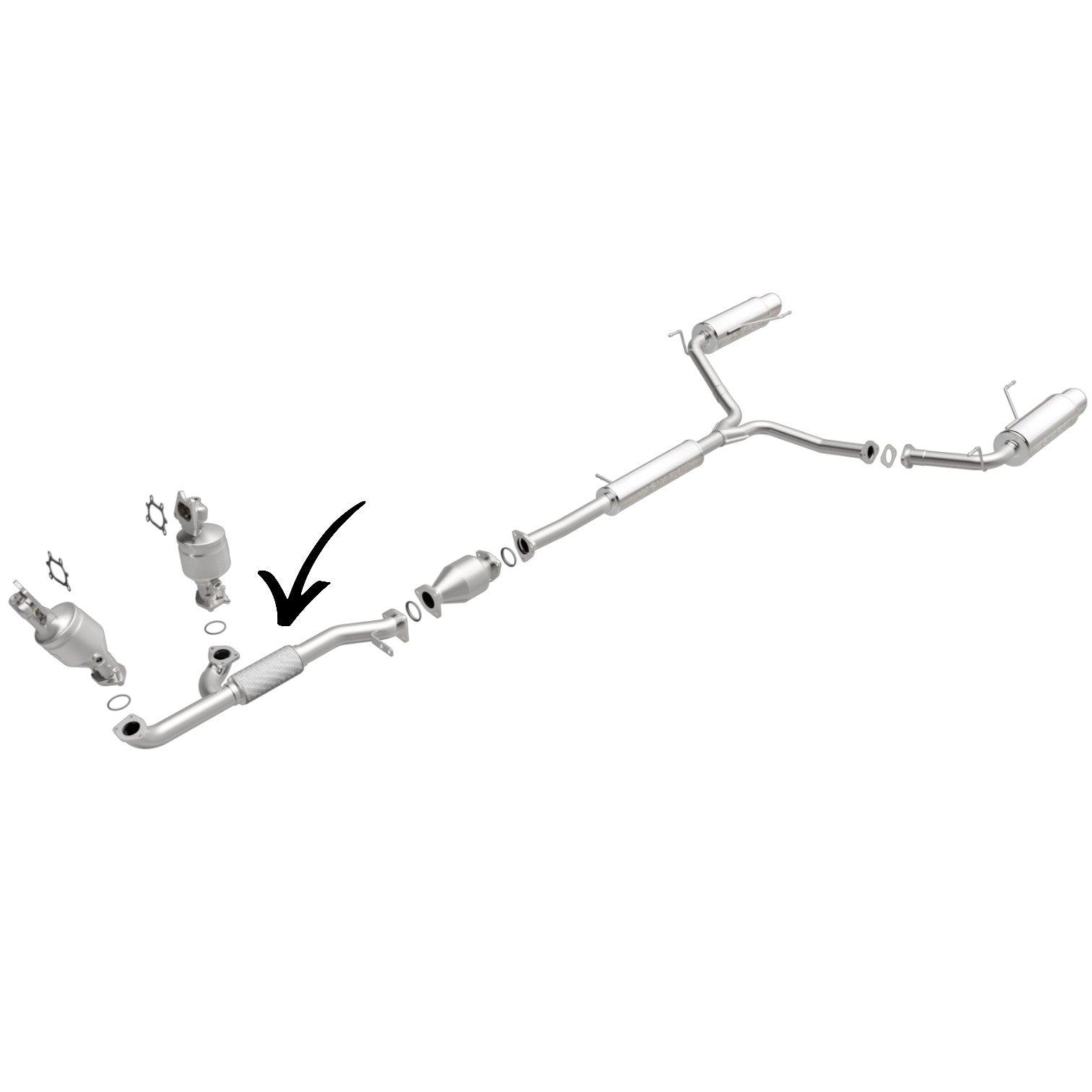 Acura MDX 3.5L 2003-2006 Front Flex Y - Pipe