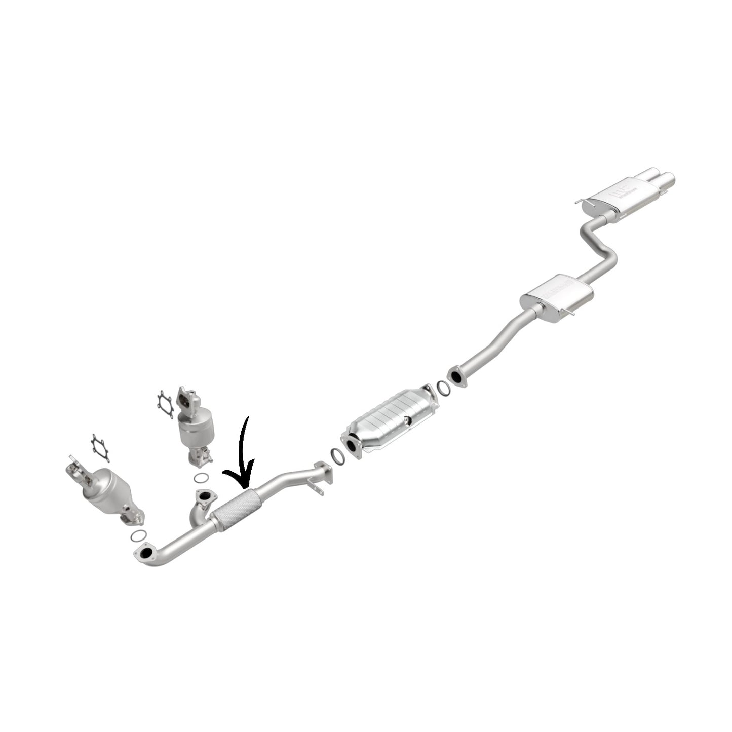 Tuyau flexible en Y avant pour Honda Pilot 3.5L V6 (2005-2008)