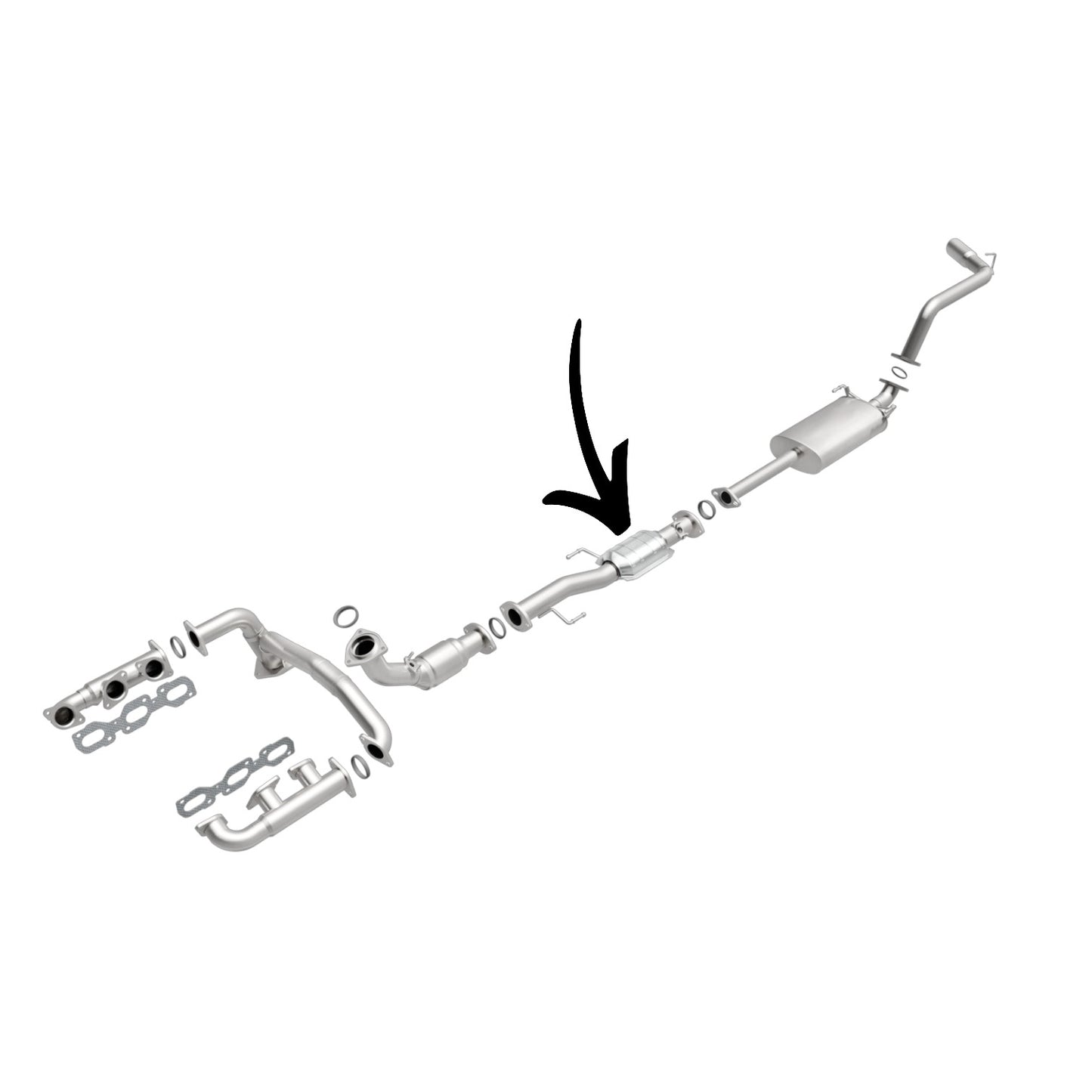 Toyota 4Runner 3.4L (2001 & 2002) V6 Rear Catalytic Converter
