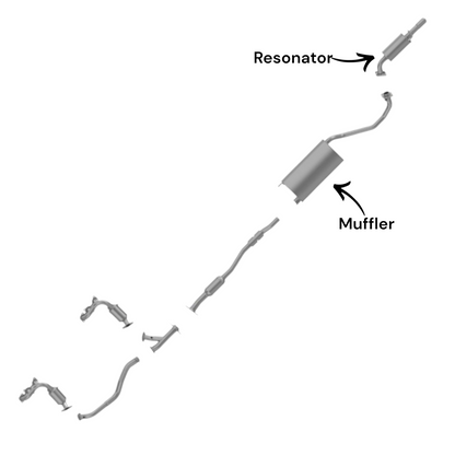 Lexus RX400H 3.3L (2006-2008) Muffler & Resonator