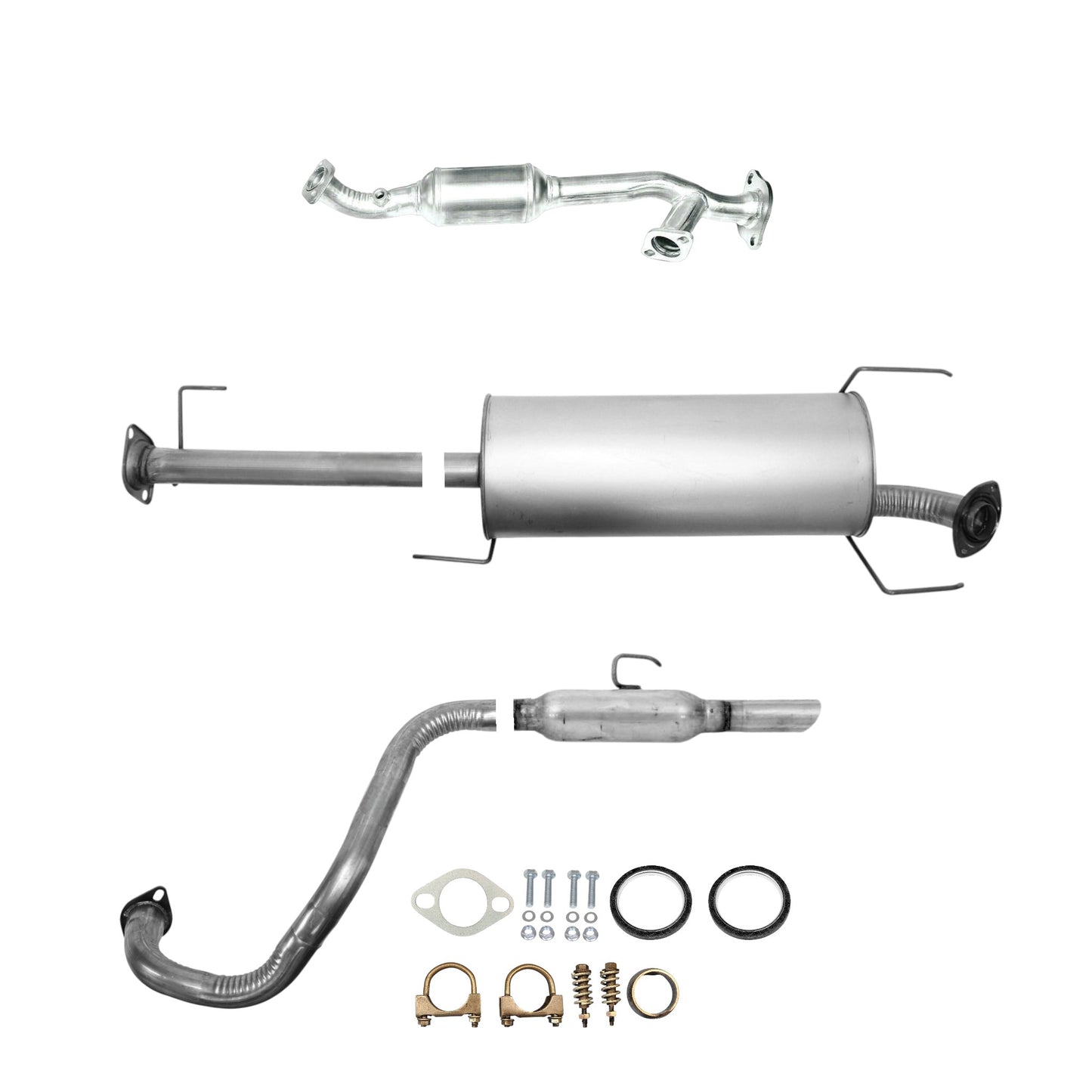 Toyota 4Runner 4.7L (2005-2009) Right Catalytic Converter, Muffler and Resonator