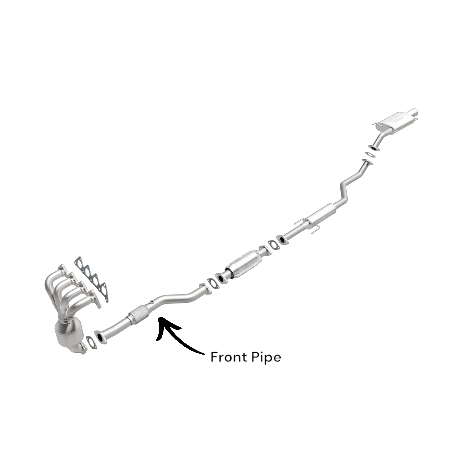 Kia Spectra 2.0L (2004-2008) Front Flex Pipe
