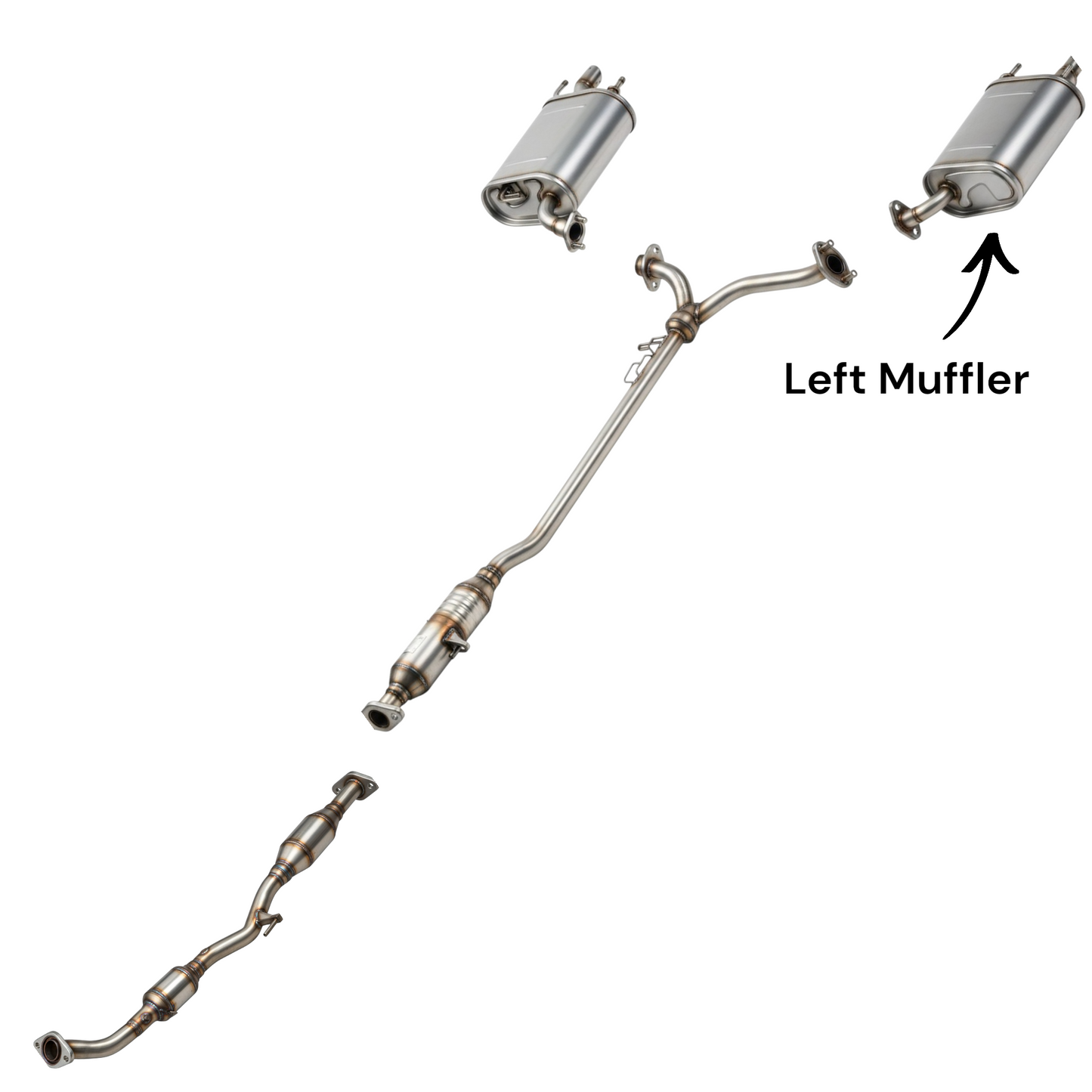 Toyota Camry 2.5L (2010-2011) (Left side) Driver Side Muffler