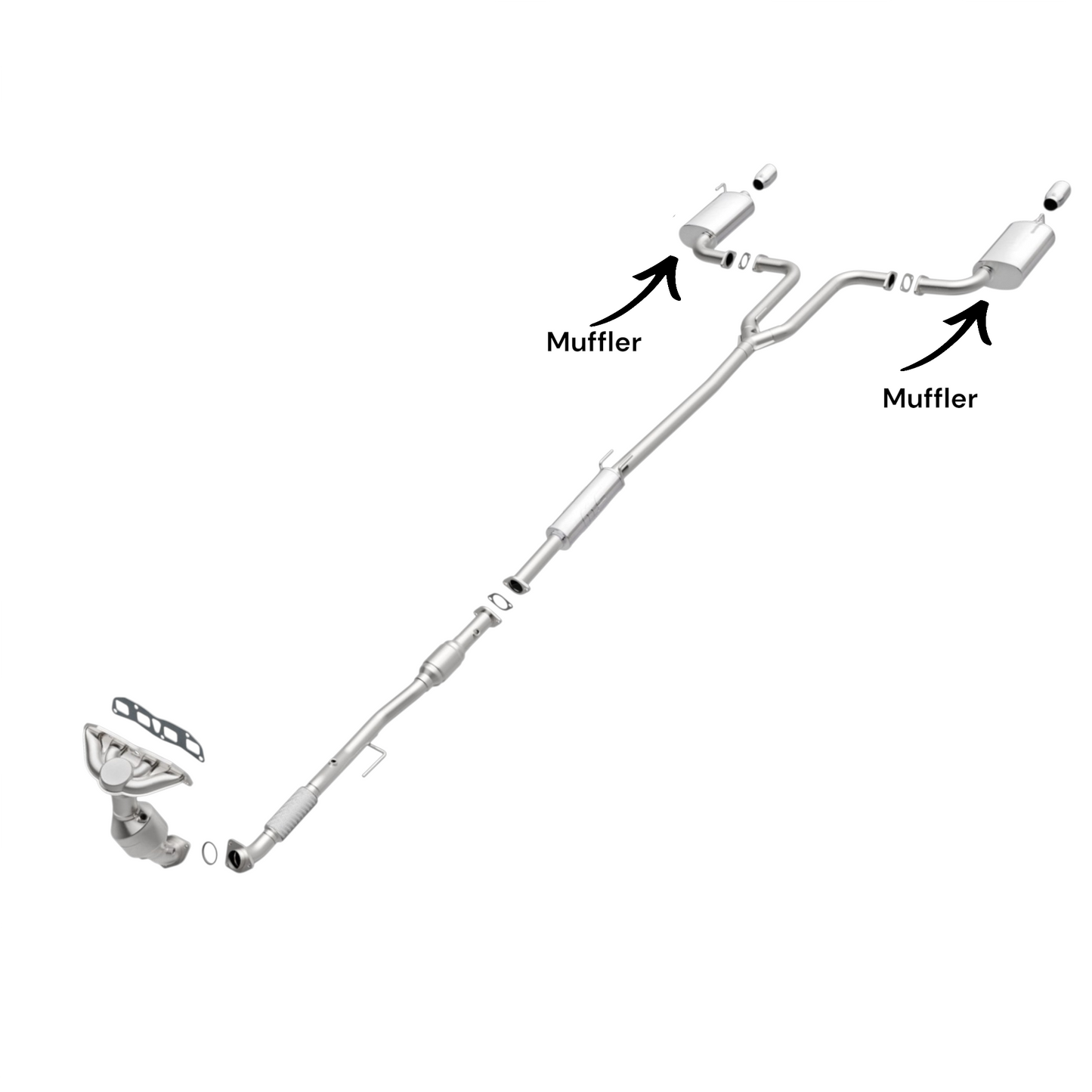 Nissan Altima 2.5L (2007-2009) Left And Right Side Muffler