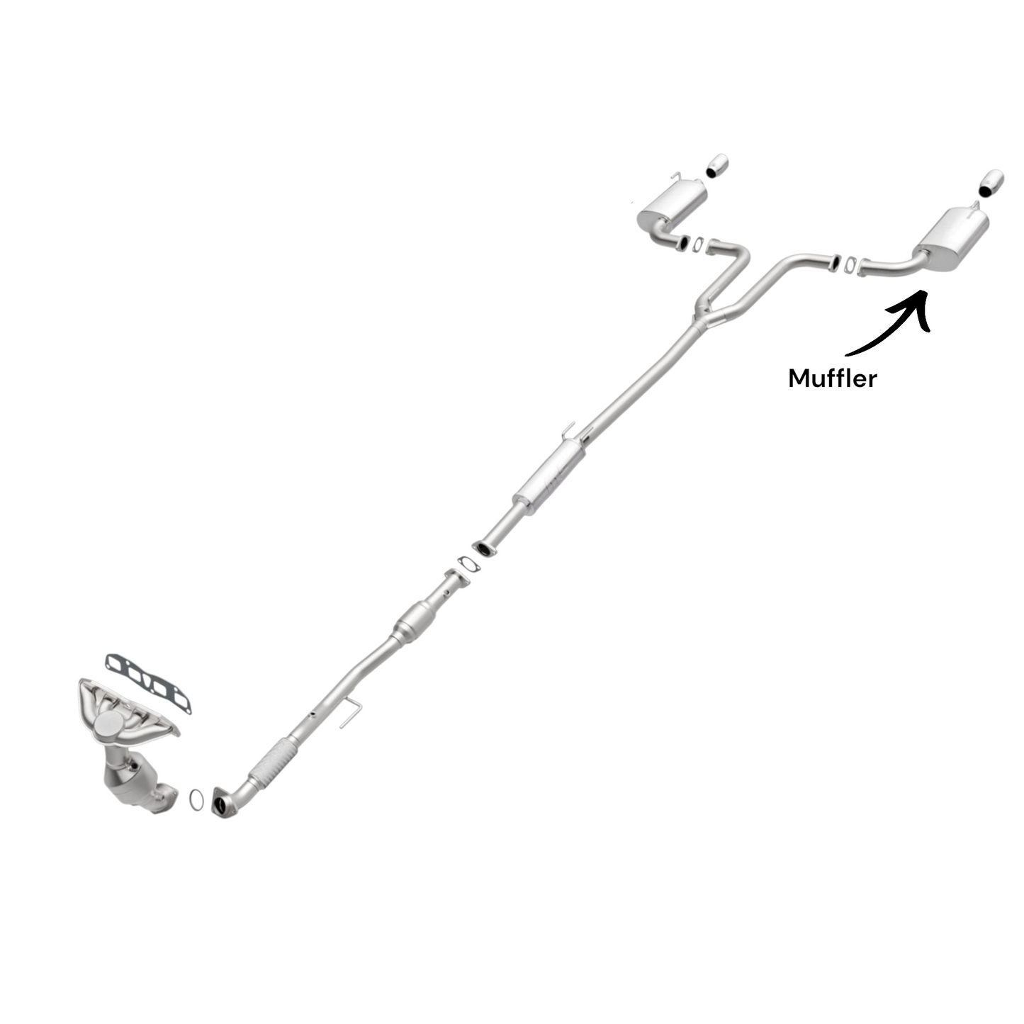 Nissan Altima 2.5L (2007-2009) Left Side Muffler