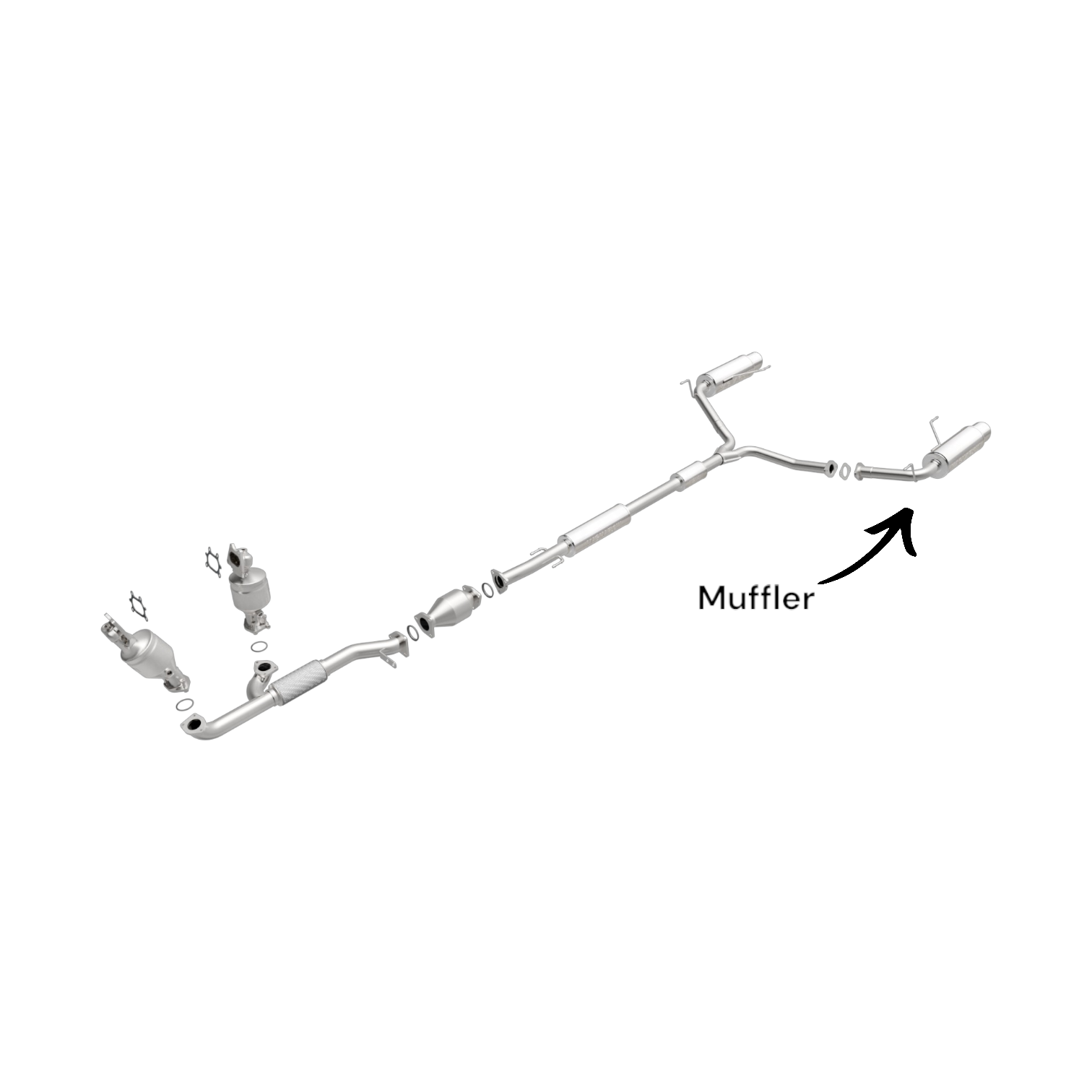Honda Accord 3.5L (2008-2012) Sedan Driver Side Muffler