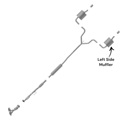 Nissan Altima 2.5L (2009-2018) (Non Hybrid) (Sedan) (Left Side) Muffler