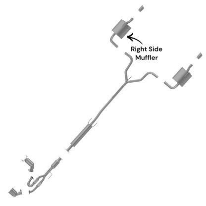 Nissan Altima 3.5L (2009-2018) Muffler (Right Side)