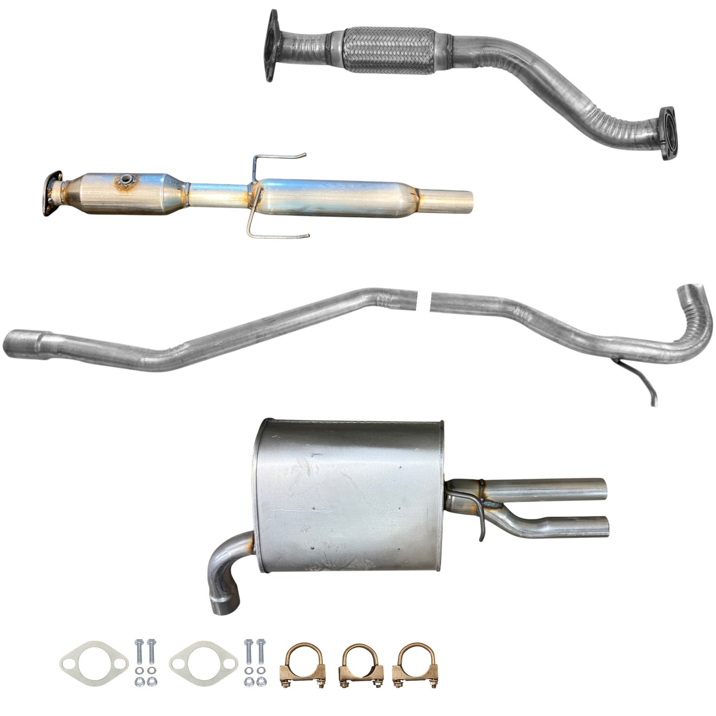 Mercury Milan 2.5L (2010-2011) (Non-Hybrid) Front Flex Pipe, Catalytic Converter with Resonator, Pipe and Muffler