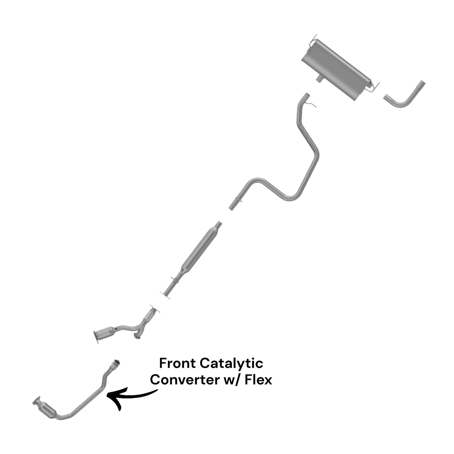 Pontiac G6 3.5L (2007-2010) Front Catalytic Converter With Flex