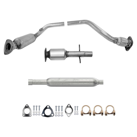 Chevrolet Malibu 3.5L (2008-2010) (LS Model) Front & Rear Catalytic Converters And Resonator