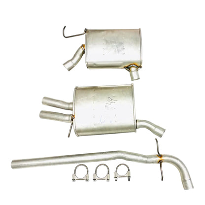Volkswagen Jetta 1.8L (2014-2017) Middle Resonator, Rear Muffler and Pipe