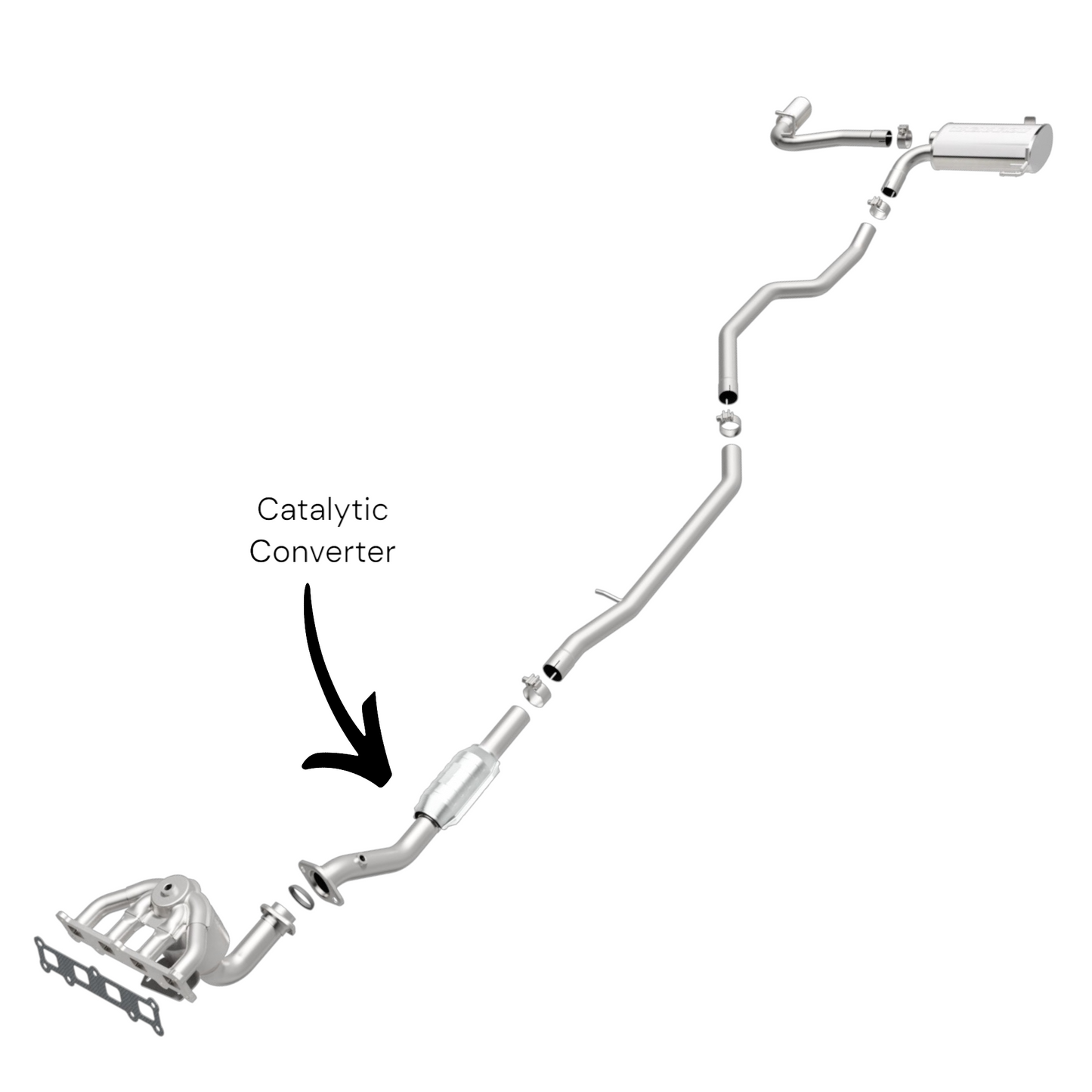 Convertisseur catalytique pour Jeep Compass 2.4L (2007-2017) (4x4 uniquement)