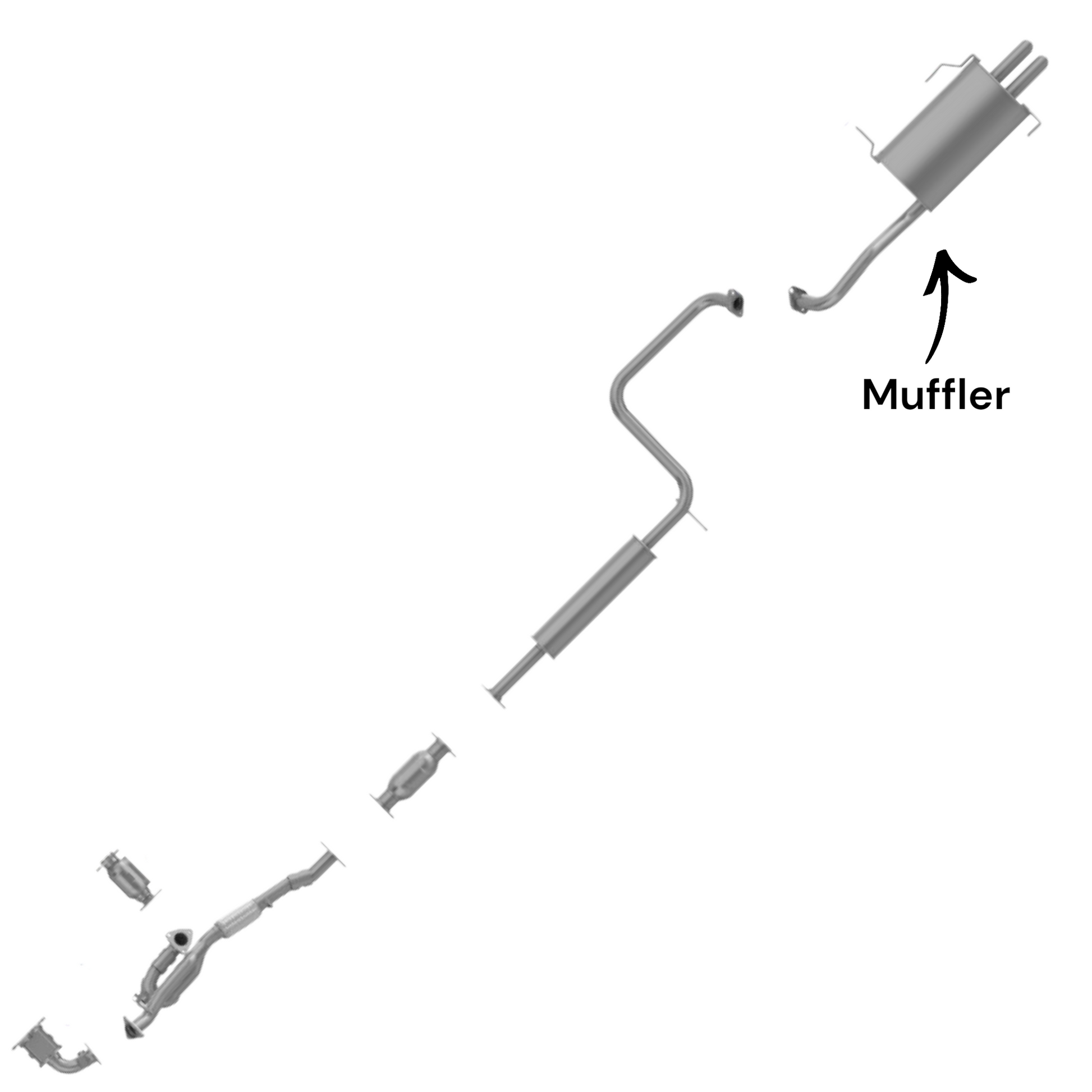 INFINITI I35 3.5L (2002-2004) Rear Muffler