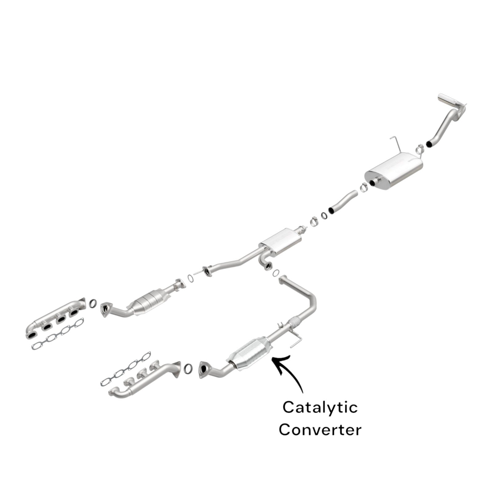 Toyota Tundra 4.7L (2000-2002) Left Side Catalytic Converter With Flex