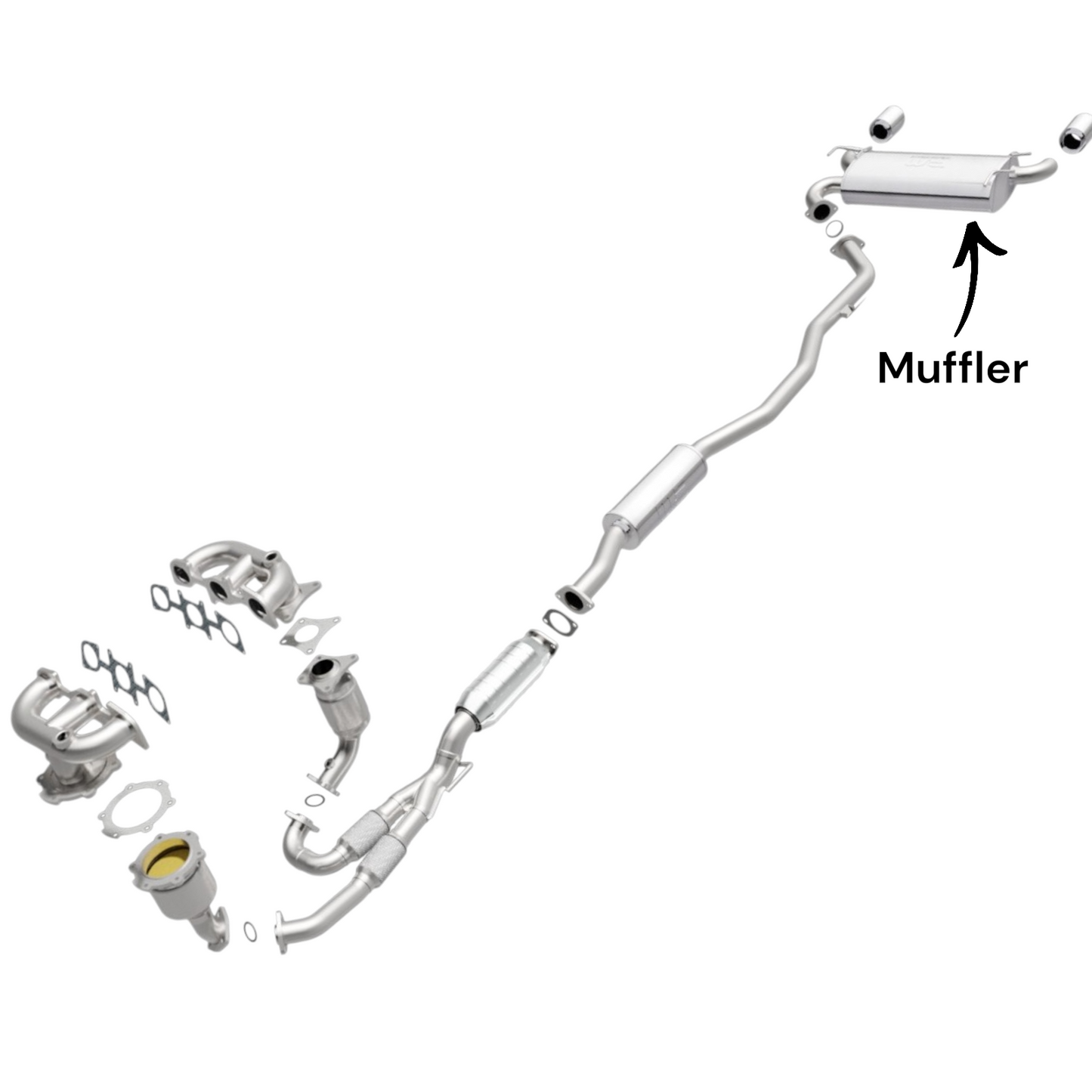 Nissan Murano 3.5L (2003-2007) Rear Muffler