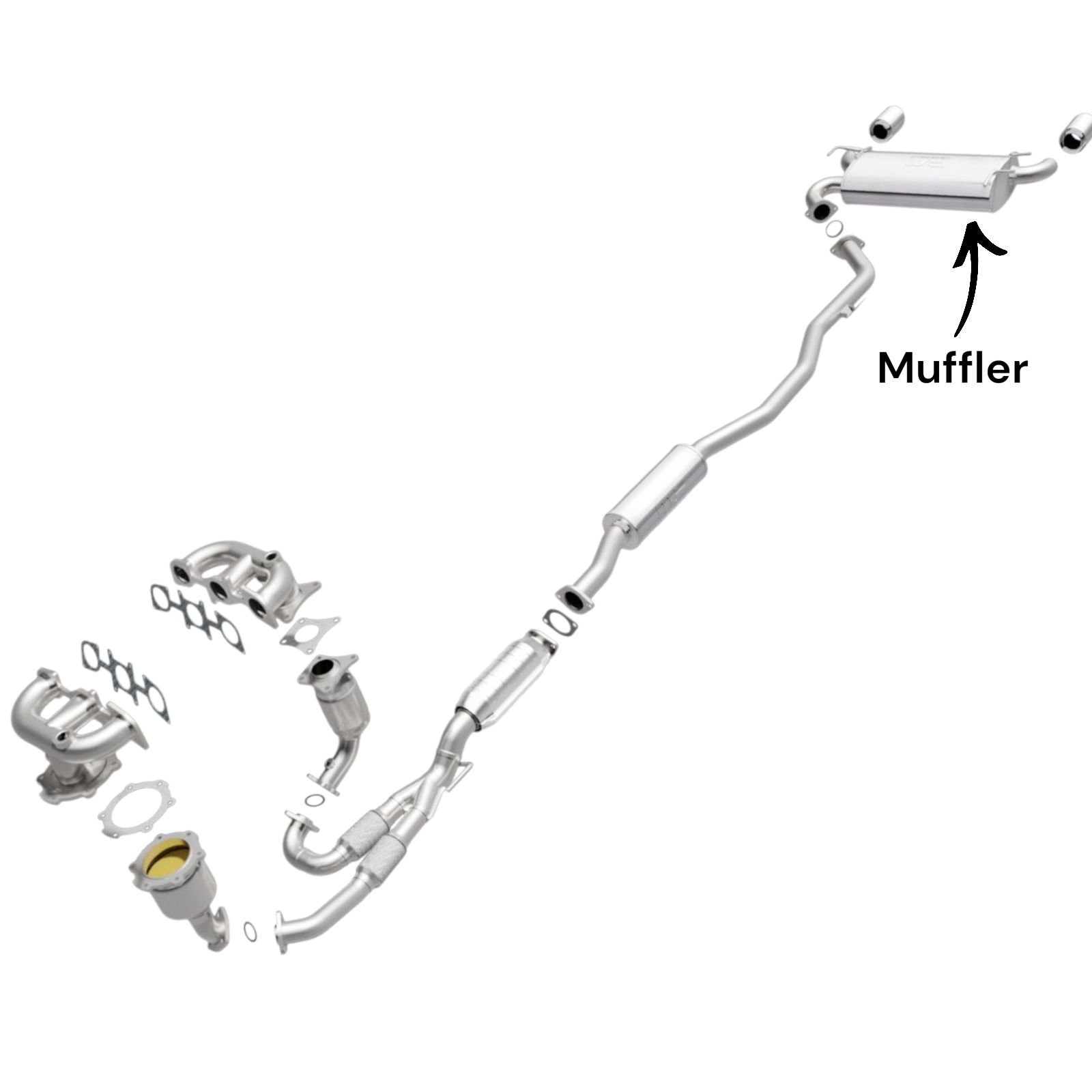 Nissan Murano 3.5L (2003-2007) Rear Muffler