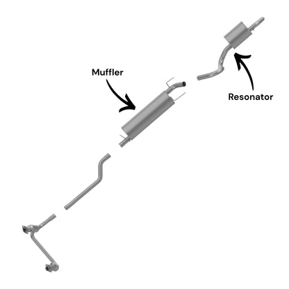 Dodge Durango 4.7L (2004-2007) Muffler & Resonator