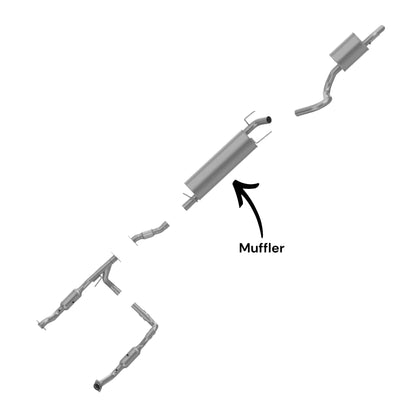Chrysler Aspen 5.7L (2007-2009) (Non-Hybrid) Muffler