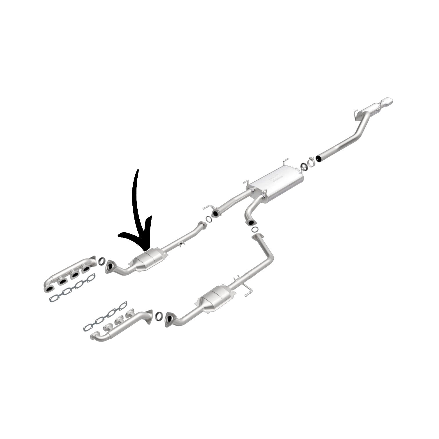 Toyota Sequoia 4.7L V8 (2001-2004) Right Side Catalytic Converter