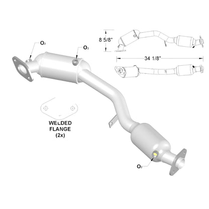 Convertisseur catalytique pour Subaru Outback 2.5L (2000-2005)