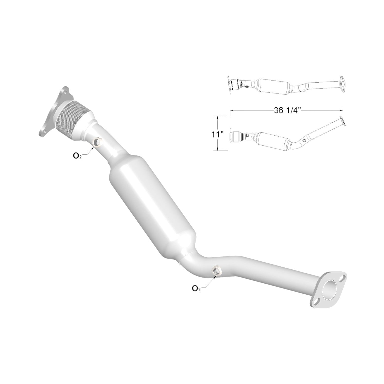 Pontiac G5 2.4L (2007) V4 Catalytic Converter
