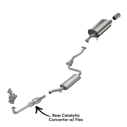 Volvo V40 1.9L Turbo (2001-2004) Rear Catalytic Converter with Flex Pipe
