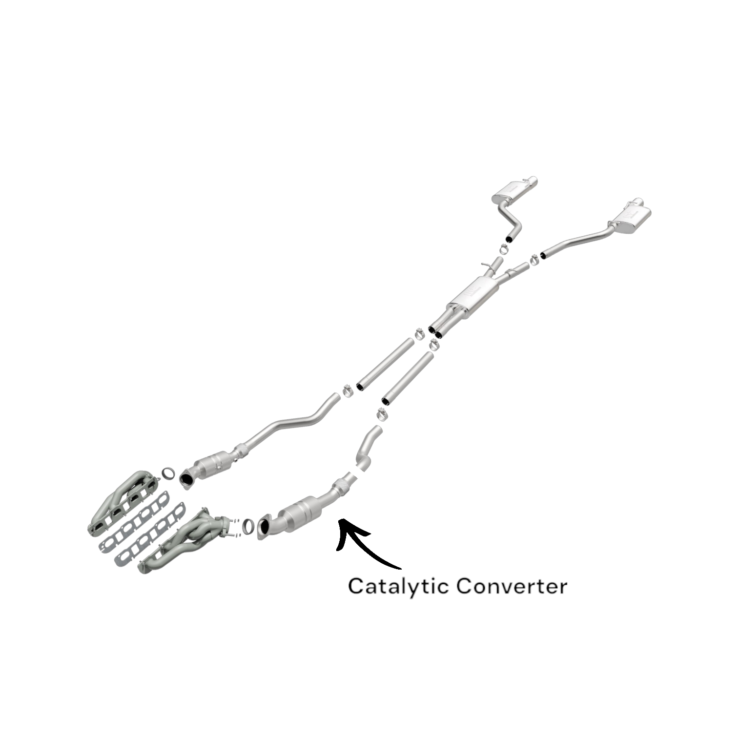 Dodge Magnum 5.7L (2005-2007) RWD Driver- Side Catalytic Converter